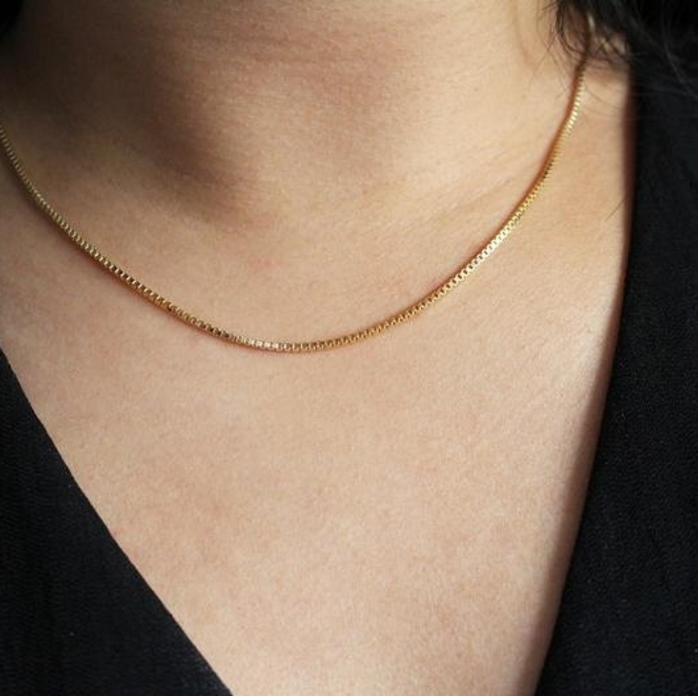 S925 silver necklace, gold necklace